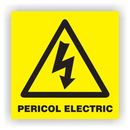 Semn Indicator Inalta tensiune, PVC, 15 x 15 cm