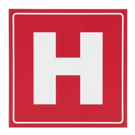 Semn Indicator Hidrant, PVC, 15 x 15 cm