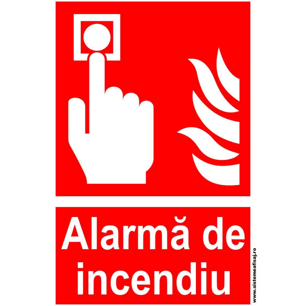 Semn Indicator Alarma De Incendiu