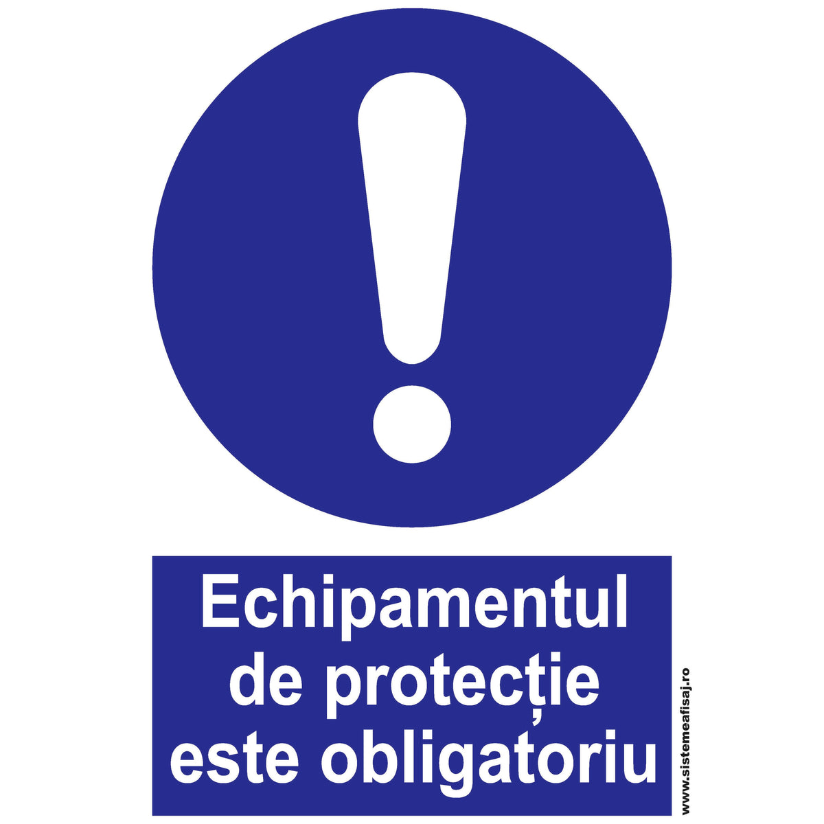 Semn Indicator Echipamentul De Protectie Este Obligatoriu