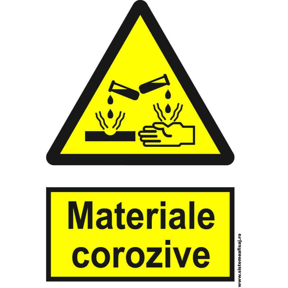 Semn Indicator Materiale Corozive
