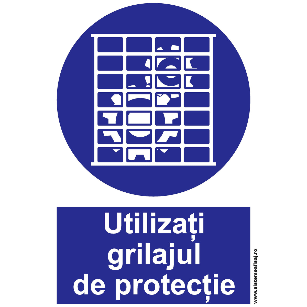 Semn Indicator Utilizati Grilajul De Protectie