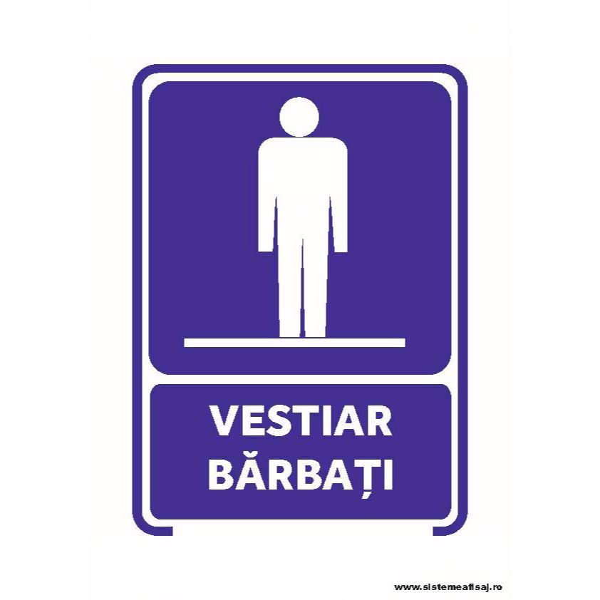 Semn Indicator Vestiar Barbati